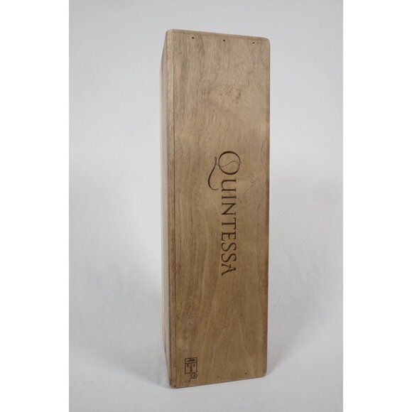 Quintessa Winery Logo Wine Bottle Wood Case Box Storage Crate RARE 2019 "bird" - Picture 4 of 13